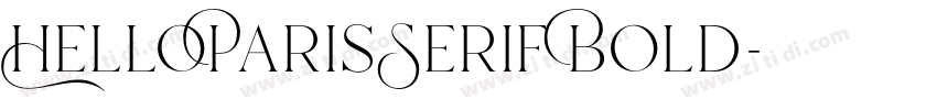 HelloParisSerif Bold字体转换 HelloParisSerif Bold字体转换